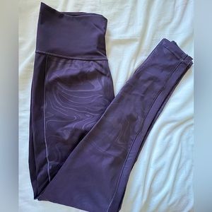 Adidas purple workout leggings